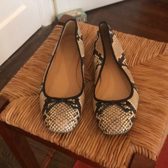 J. Crew Shoes - Snakeskin ballet flats